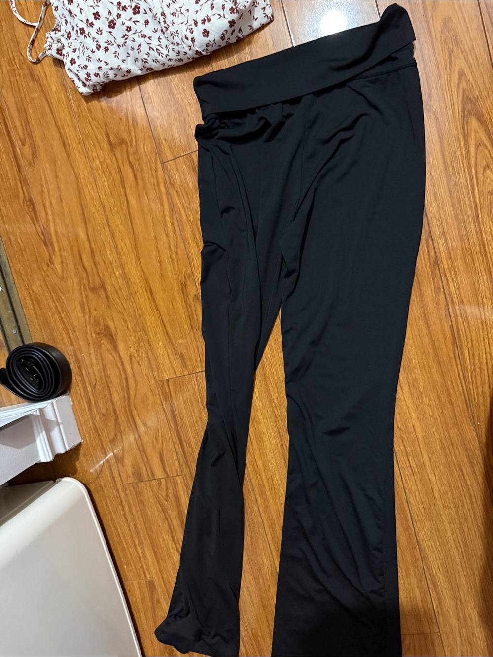 SHEIN Black Bootcut Flare Yoga Pants